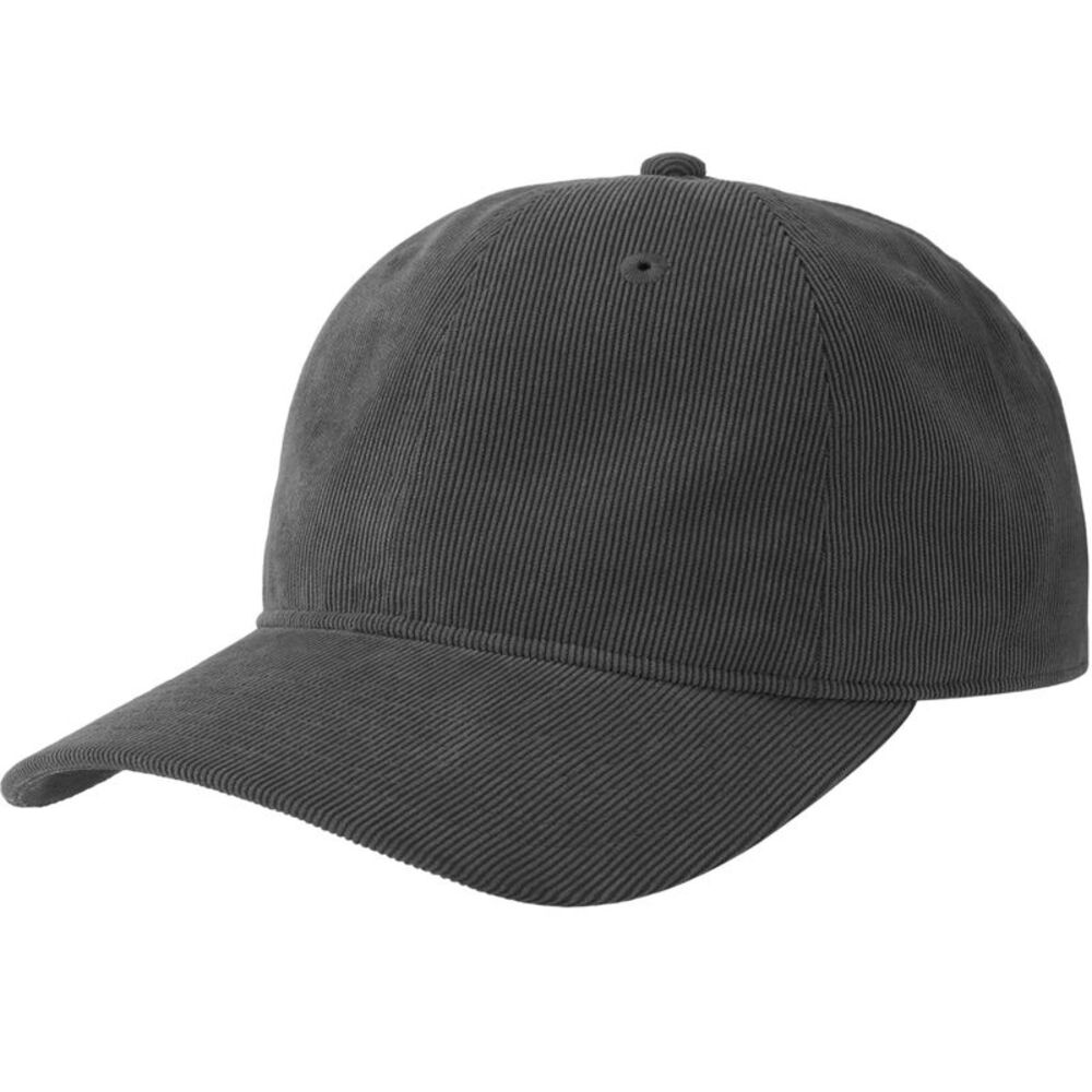 Atlantis Unisex Adult Creep S Corduroy Recycled Baseball Cap / Gray